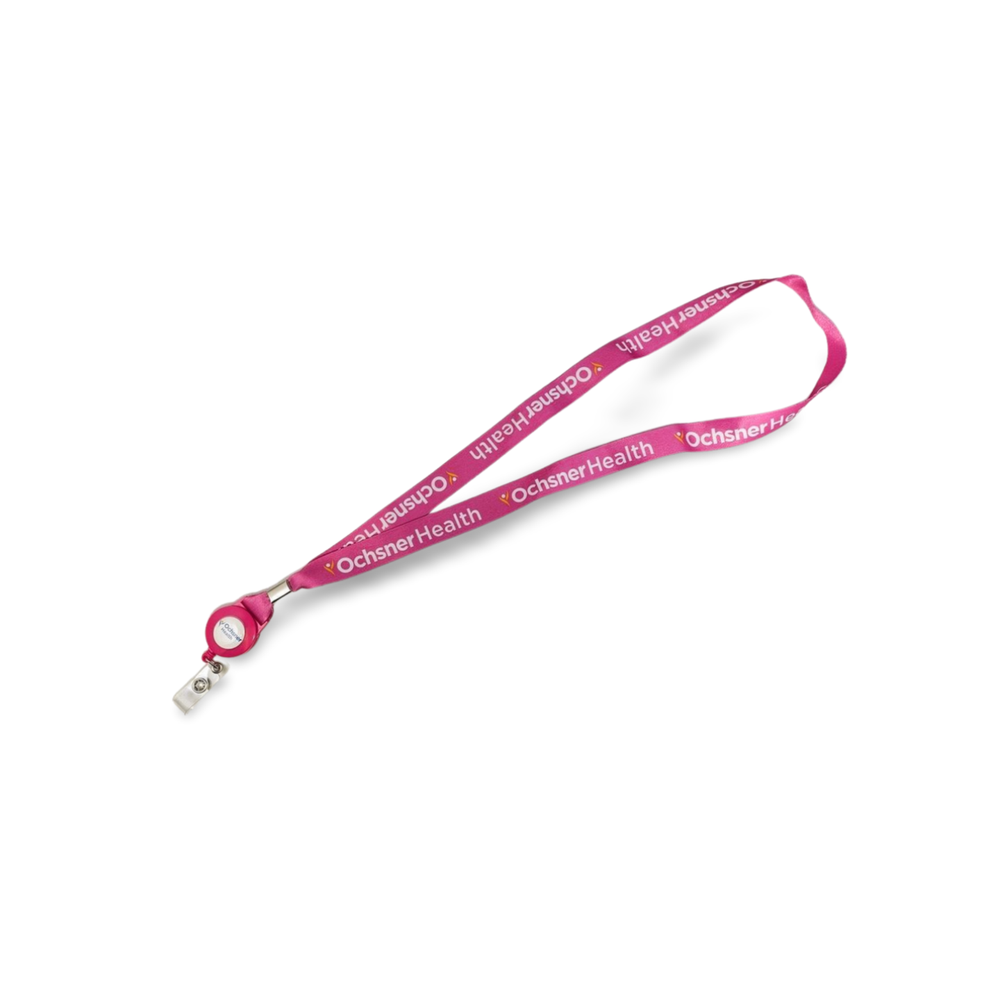 3/4" Lanyard and Badge Reel Combo, Pink, large image number 1